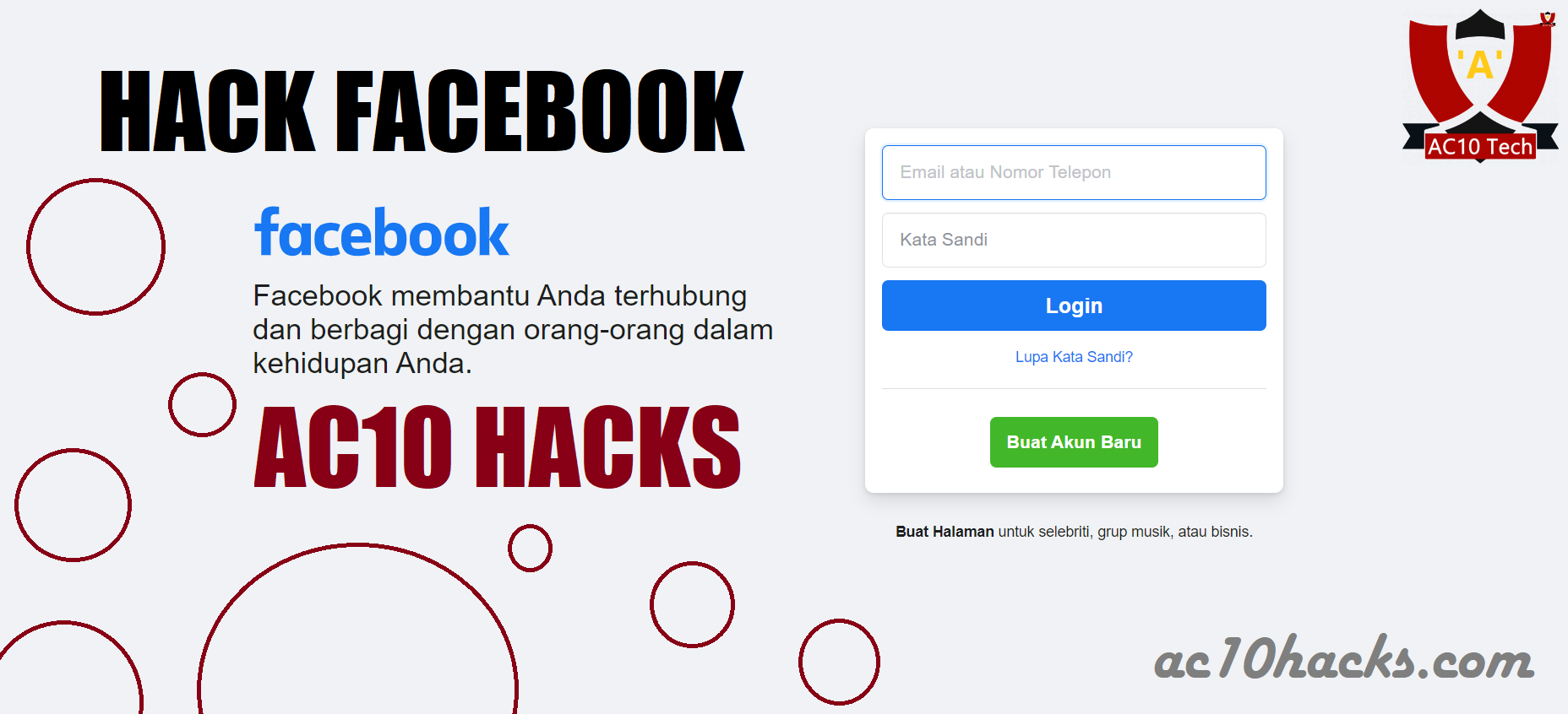 9 Cara Hack Facebook Terbaru 2024 [Tutorial] - AC10 Tech