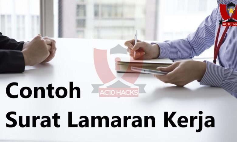 Contoh Surat Lamaran Kerja Offline Tulis Tangan Fresh Graduate - AC10 Tech