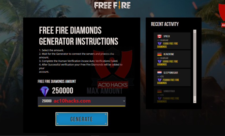 Download Generator Diamond FF Apk VIP Asli Gratis 2024 - AC10 Tech