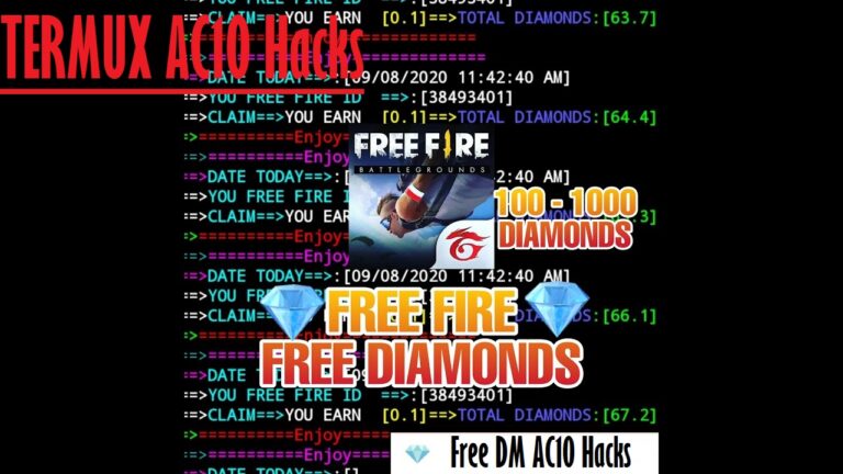 Kode Hack Diamond FF dengan Script Diamond FF Termux 2023 - AC10 Tech