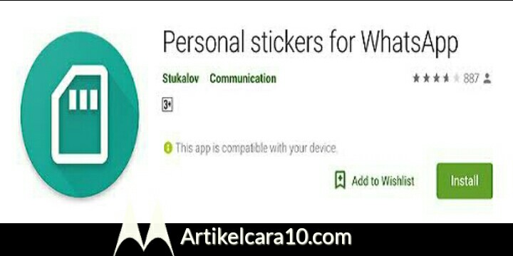 Aplikasi Personal Sticker For Android