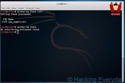 REAVER : Hack Wifi WPA2-PSK dengan Linux airmon-ng check kill