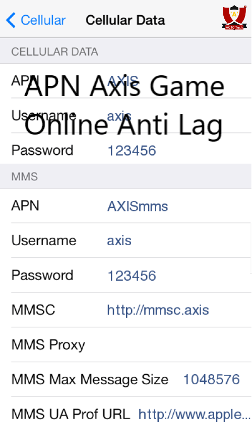 APN Axis Game Online no Lag