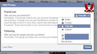 How to see the list of hidden friends on Facebook
