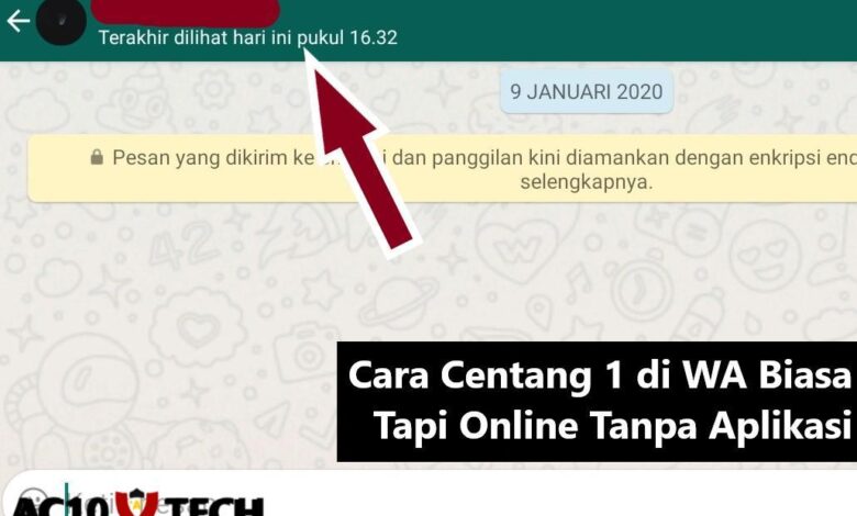 Cara Centang 1 di WA Biasa Tapi Online Tanpa Aplikasi 2024 - AC10 Tech