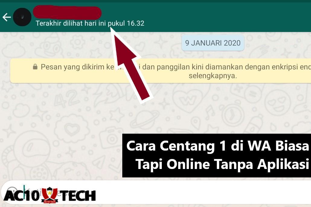 Cara Centang 1 di WA Biasa Tapi Online Tanpa Aplikasi 2025 Cara Centang 1 di WA Biasa Tapi Online Tanpa Aplikasi