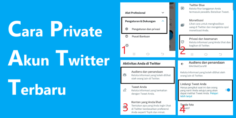 Cara Private Akun Twitter Terbaru di Android iPhone Laptop