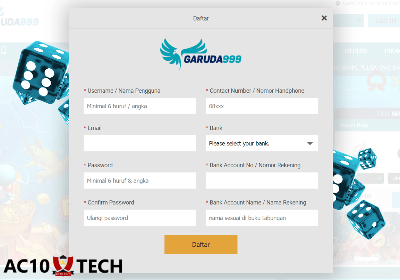 Situs Slot Online Garuda999 Pro Daftar