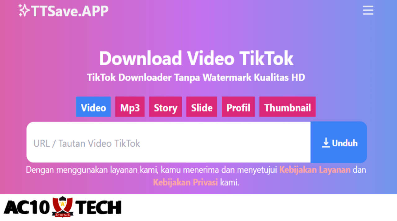 TTSave TikTok Video MP3 Foto Profil Downloader