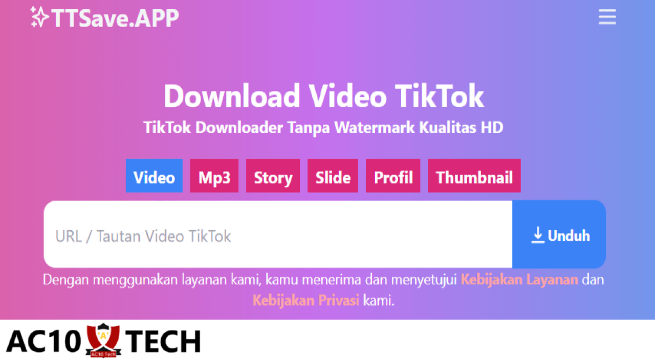 TTSave TikTok Video MP3 Foto Profil Downloader