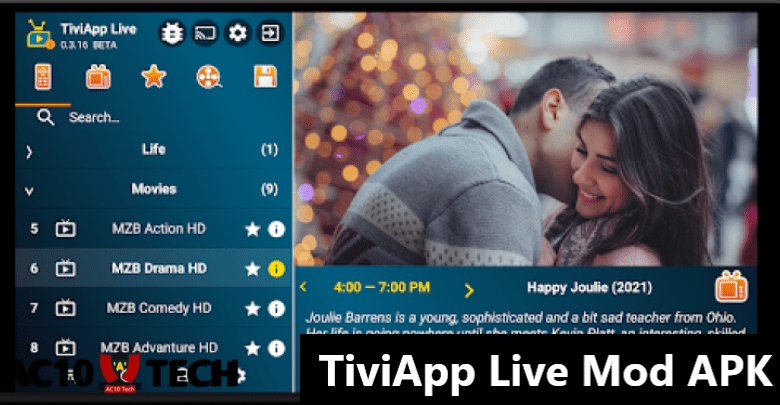 TiviApp Live MOD APK Download Terbaru 2024 - AC10 Tech