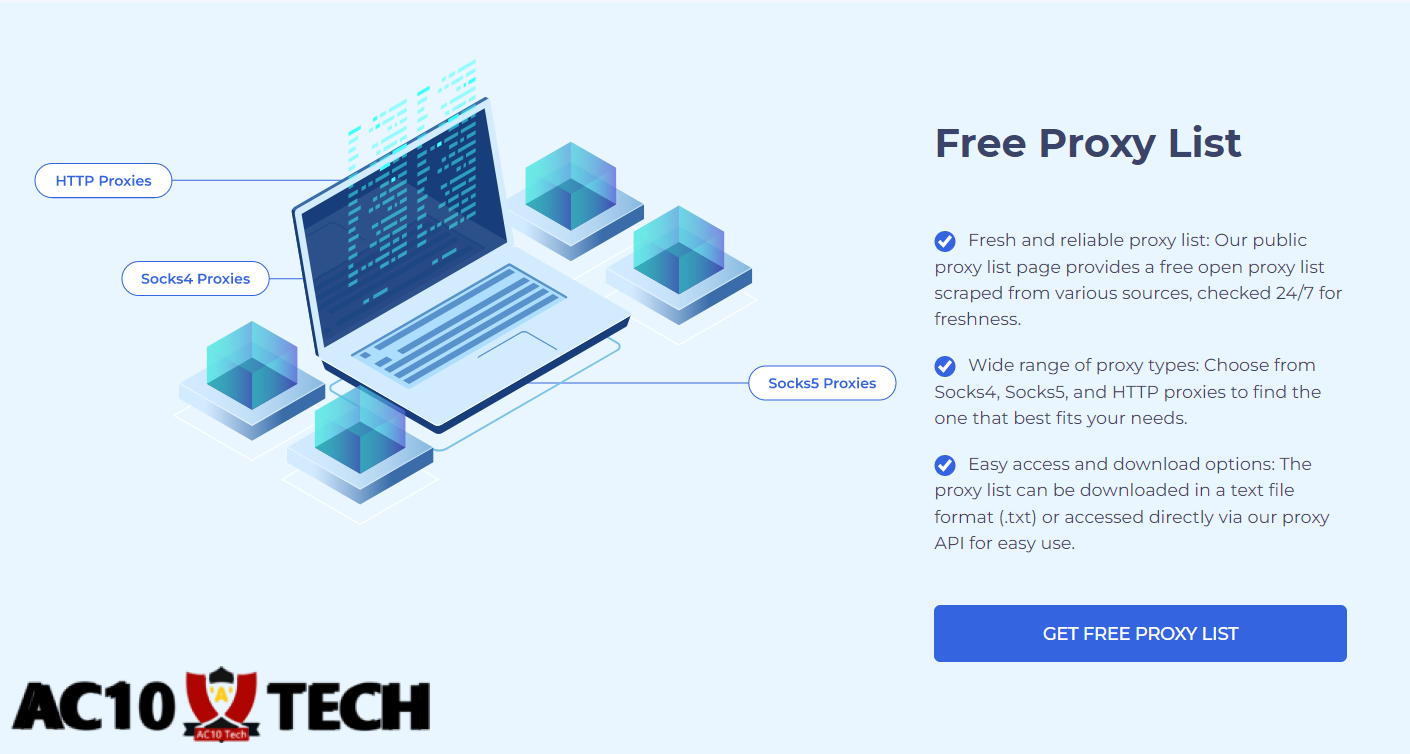 Proxyscrape Web Premium Free Proxy List