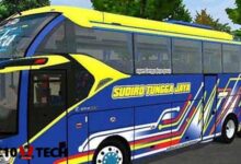 Download Mod BUSSID Bus Legacy SR2 NRS Full Lampu Strobo - AC10 Tech