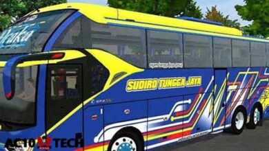 Download Mod BUSSID Bus Legacy SR2 NRS Full Lampu Strobo - AC10 Tech