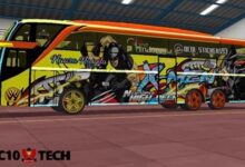 Download Mod BUSSID Full Strobo Terbaik 2025 - AC10 Tech