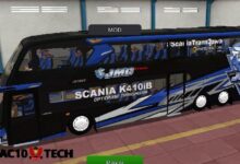 Download Mod Bussid JB3 Full Strobo dan Aksesoris 2024 - AC10 Tech