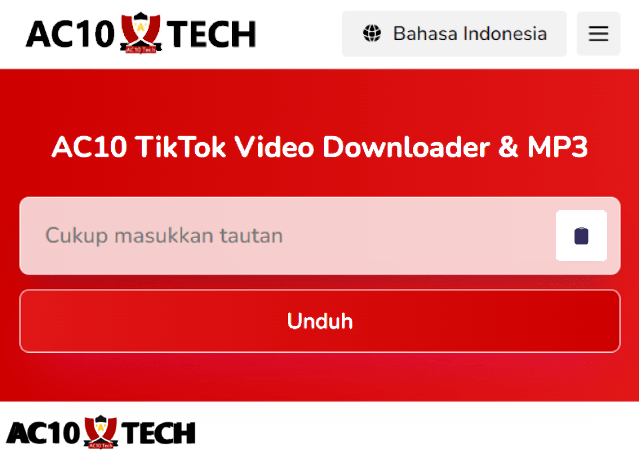 AC10 TikTok Downloader 2024 untuk Download MP3 dan Video TikTok Tanpa Watermark