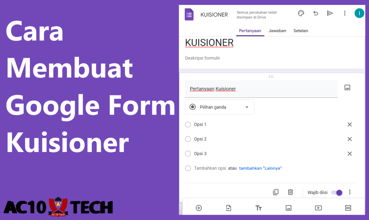 Cara Membuat Google Form Kuesioner & Pendaftaran Gratis 2025 Cara Membuat Google Form Kuesioner Gratis