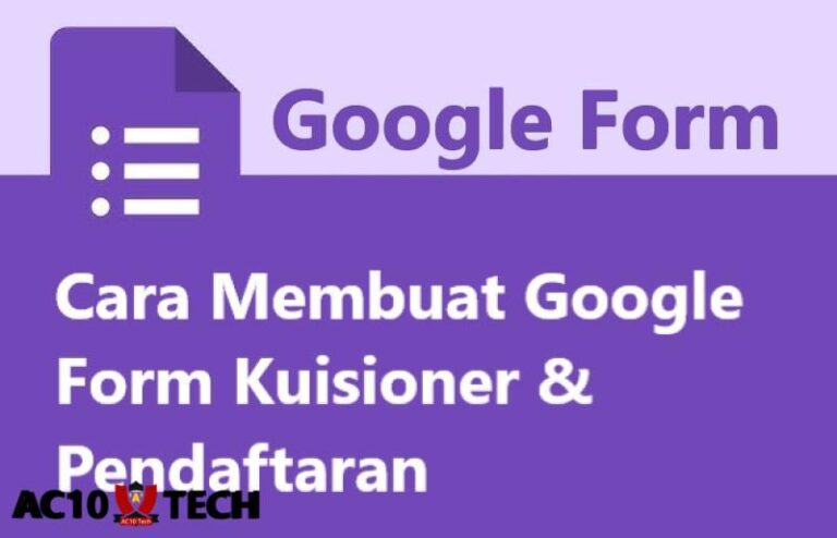 Cara Membuat Google Form Kuesioner Pendaftaran Gratis