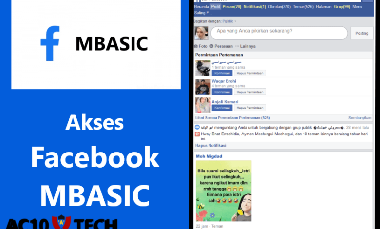 Cara Mengakses Mbasic FB 2025 [Mbasic SETTING] - AC10 Tech