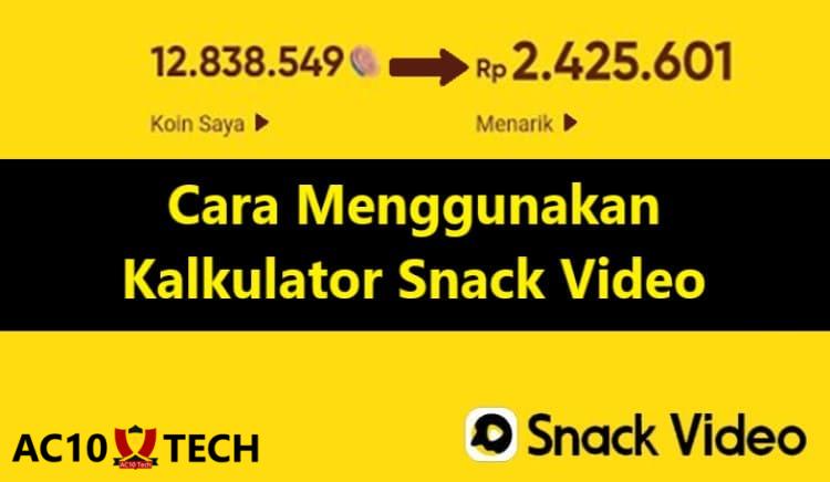 Kalkulator Snack Video Hitung Koin