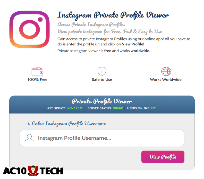Private Instagram Viewer Tanpa Verification Gratis