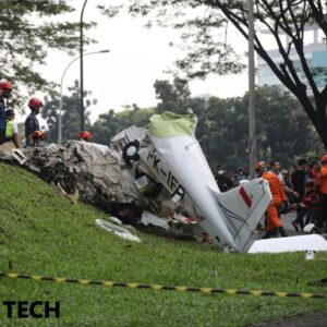 Kecelakaan Pesawat Latih di BSD, Sumber Foto Kompas.com