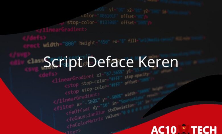 Buat Script Deface Keren Bergerak dengan Lagu - AC10 Tech