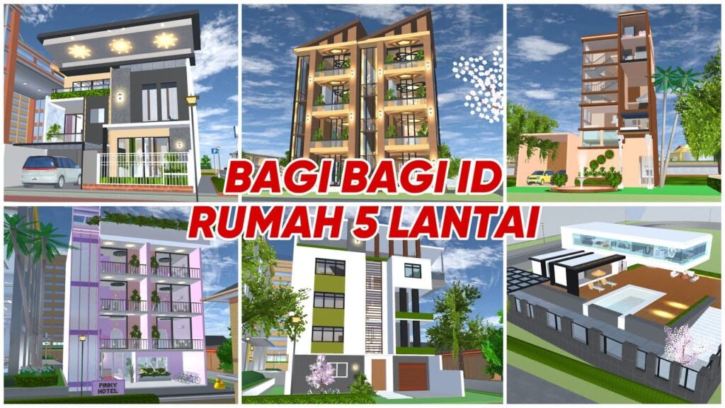 ID Rumah 5 Lantai di Sakura School Simulator