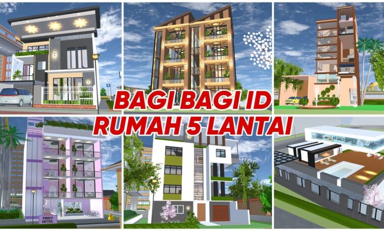 ID Rumah 5 Lantai di Sakura School Simulator