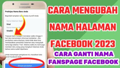 Cara Mengubah Nama Halaman Facebook